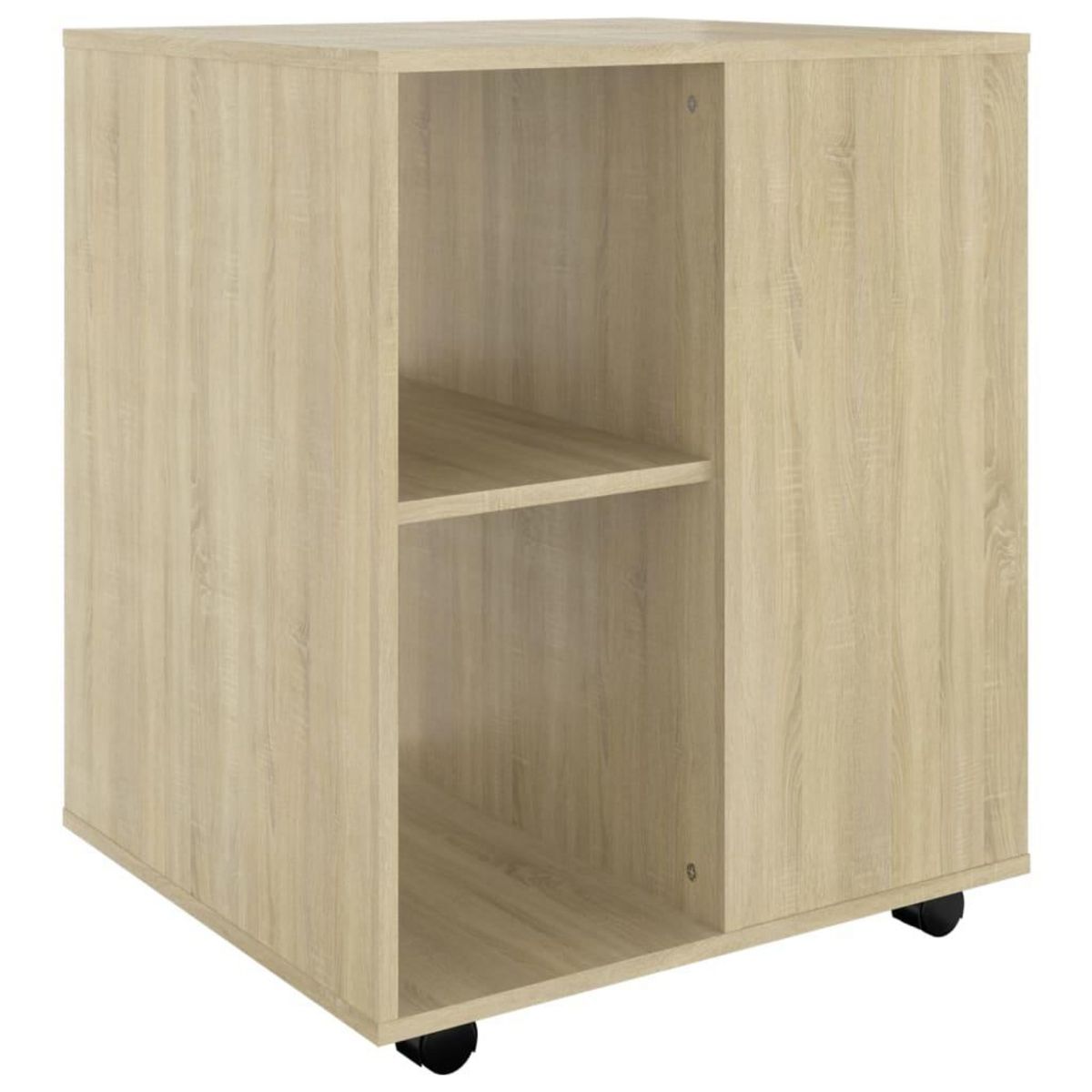 VIDAXL Armoire a roulettes Chene Sonoma 60x53x72 cm Bois d'ingenierie