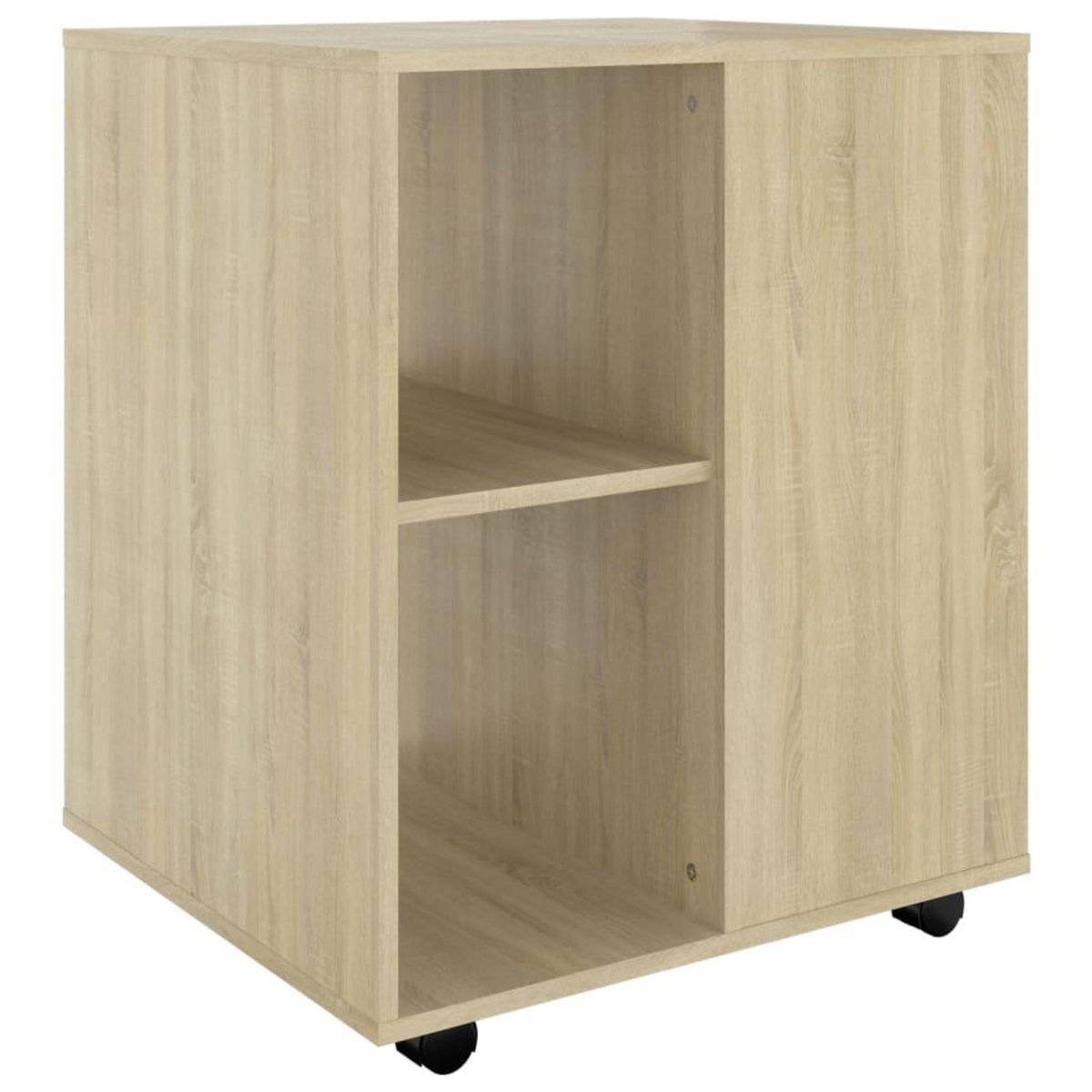 VIDAXL Armoire a roulettes Chene Sonoma 60x53x72 cm Bois d'ingenierie