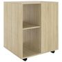 Voir la diapositive 2 : VIDAXL Armoire a roulettes Chene Sonoma 60x53x72 cm Bois d'ingenierie