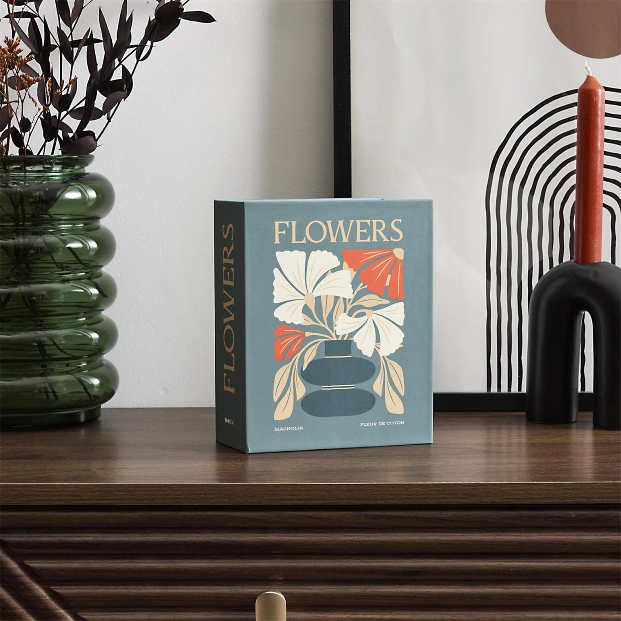 Voir la diapositive 4 : The Home Deco Factory Coffret Senteur Parfumée   Flower  18cm Magnolia