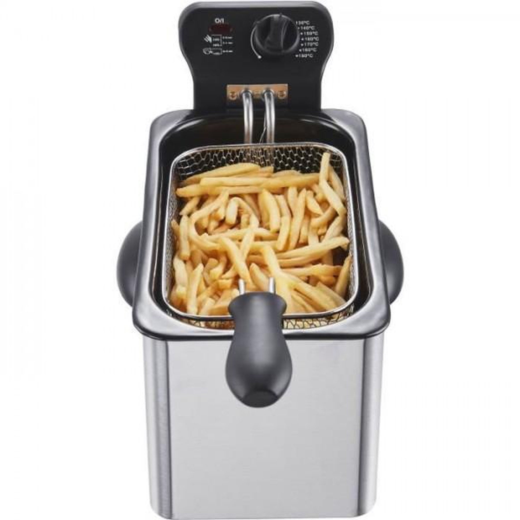 Voir la diapositive 3 : CONTINENTAL EDISON Friteuse Electrique  3 L CONTINENTAL EDISON CERFR3IN2 - 2000W - Inox