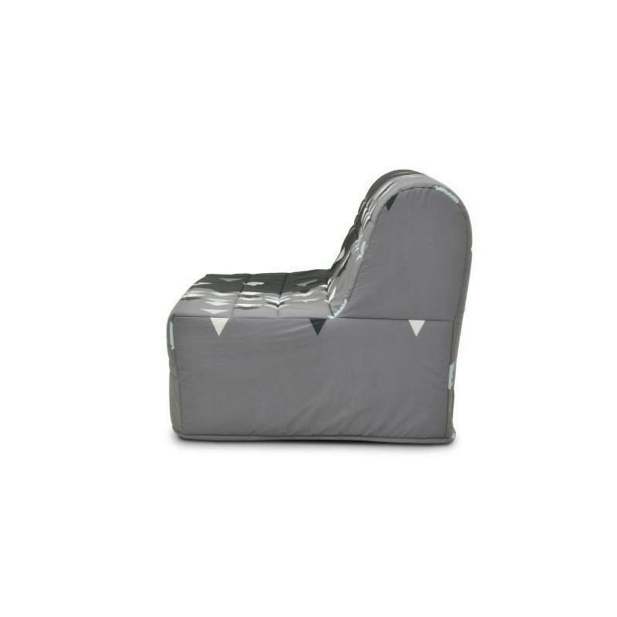 GRUHIER GRUHIER Banquette BZ - Tissu Gris et noir - L143 x P97 x H89cm - Joe