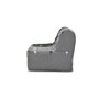 Voir la diapositive 4 : GRUHIER GRUHIER Banquette BZ - Tissu Gris et noir - L143 x P97 x H89cm - Joe