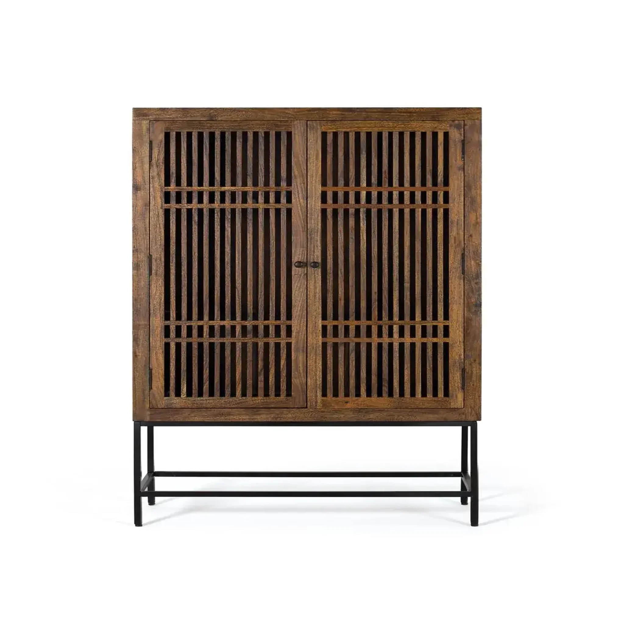 GINER Y COLOMER SL Armoire en bois d'acacia 100cm style industriel avec inspiration orientale