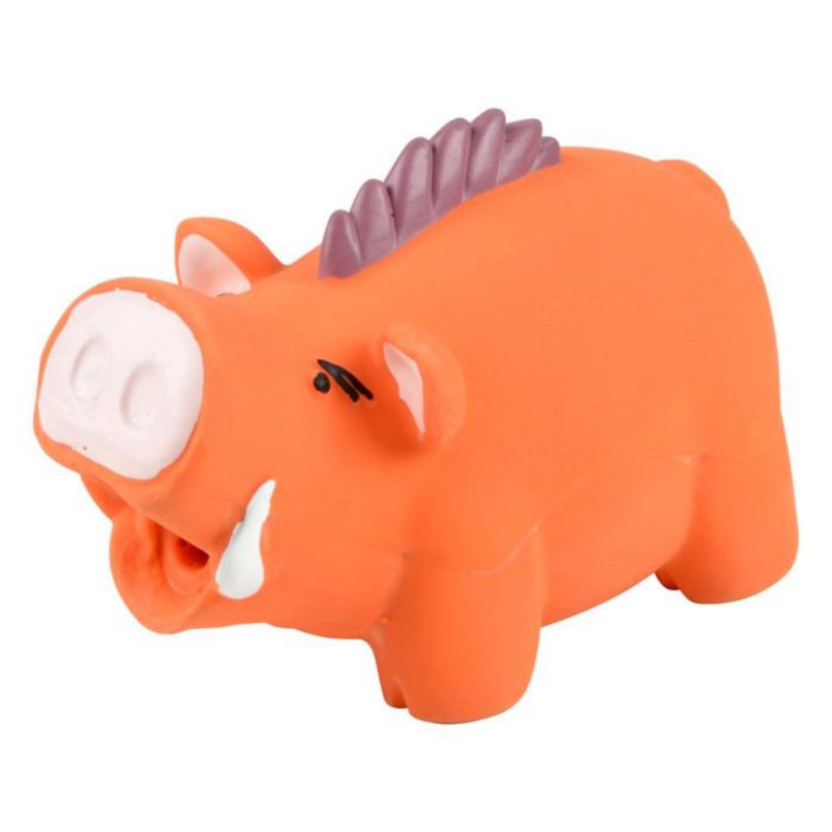 Paris Prix Jouet Sonore en Latex  Sanglier  16cm Orange