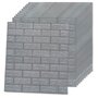 VIDAXL Papier peint 3D autoadhesif Briques 40 pcs Anthracite