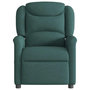 Voir la diapositive 3 : VIDAXL Fauteuil de massage inclinable Vert fonce Tissu