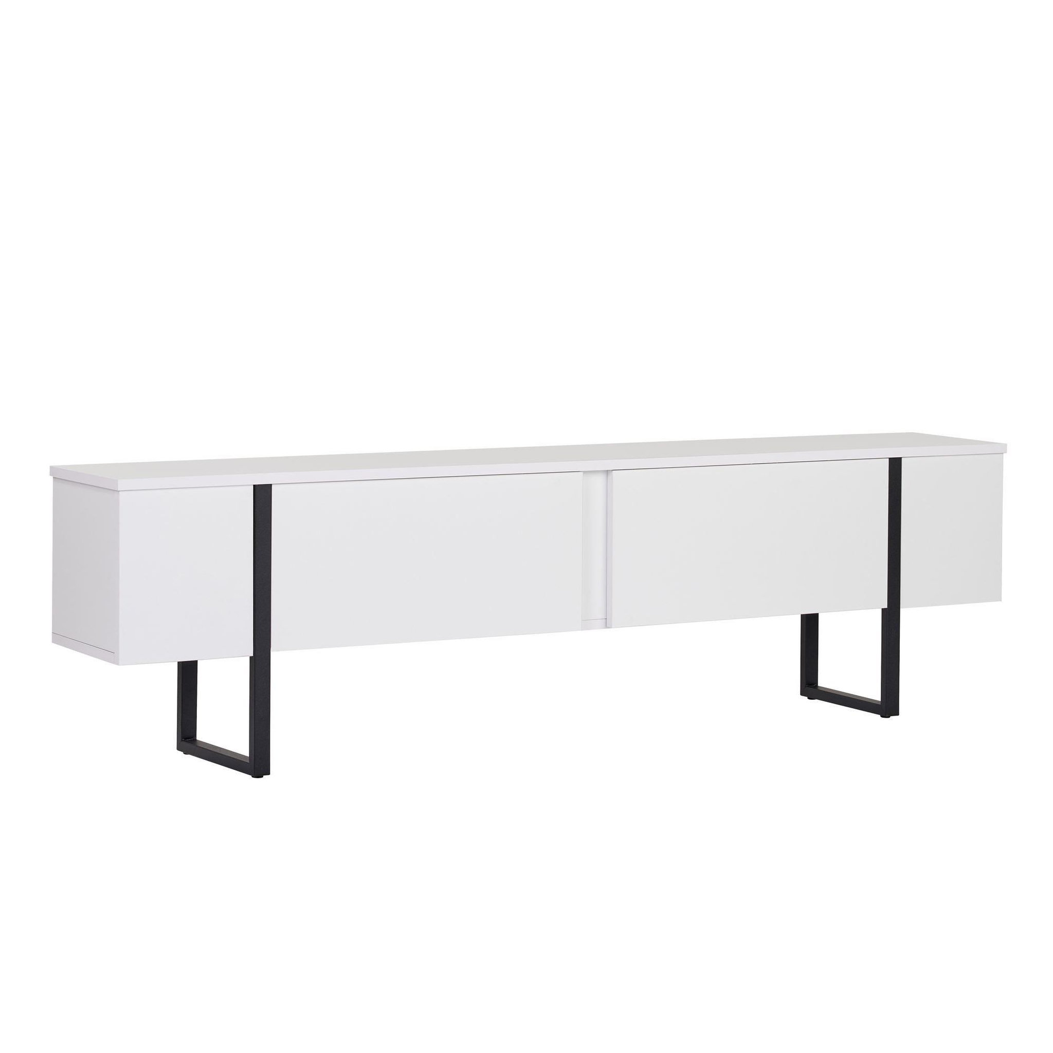 Habitat et Jardin Meuble tv en bois  onera  - 180 x 30 x 45 cm - whiteblack
