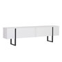 Voir la diapositive 1 : Habitat et Jardin Meuble TV en bois  Onera  - 180 x 30 x 45 cm - WhiteBlack