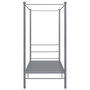 Voir la diapositive 4 : VIDAXL Cadre de lit a baldaquin Gris Metal 90x200 cm
