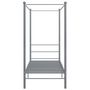 Voir la diapositive 4 : VIDAXL Cadre de lit a baldaquin Gris Metal 90x200 cm