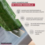 Voir la diapositive 3 : Fackelmann Set de 2 mandolines en plastique et inox Fackelmann Handmade Tradition