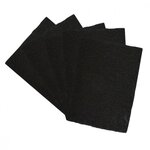 LINXOR Lot de 5 filtres à charbon actif pour composteur, poubelle à compost - Rectangle