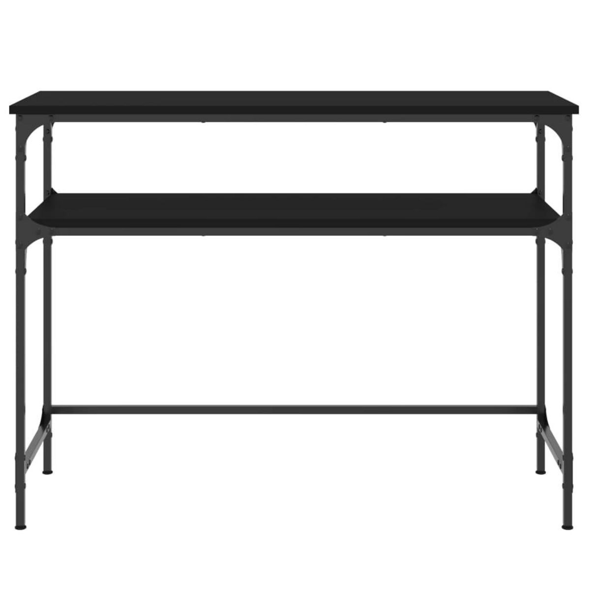 VIDAXL Table console noir 100x35,5x75 cm bois d'ingenierie