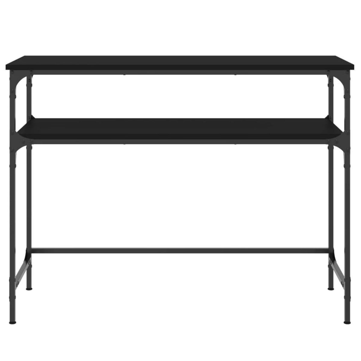 VIDAXL Table console noir 100x35,5x75 cm bois d'ingenierie