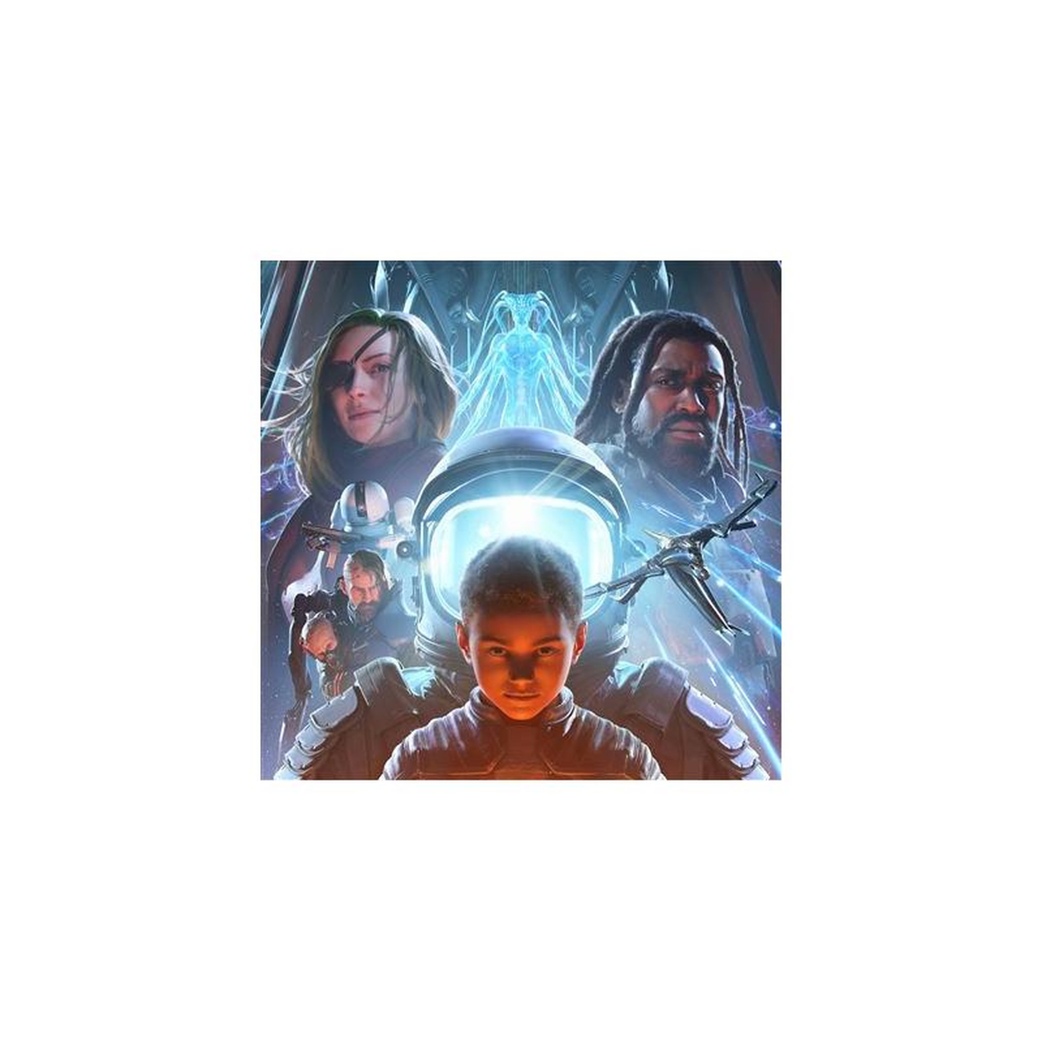 Vinyle coloré vaxis ii « a window of the waking mind » - édition à artwork sci-fi fantasy bleuté