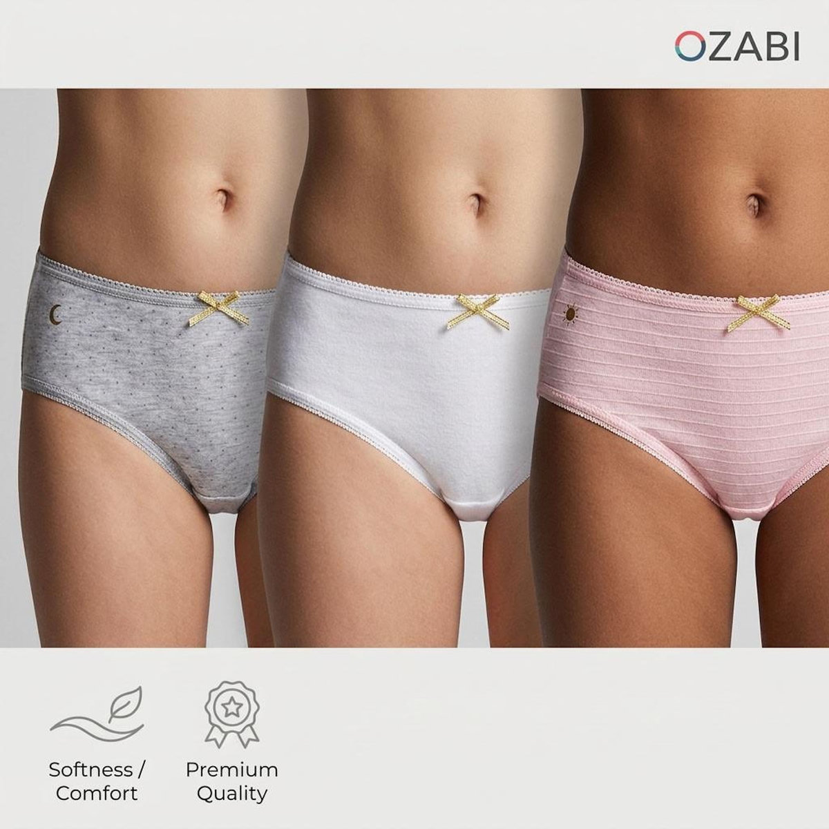 OZABI OZABI Pack Culottes Fille Coton - Lot de 6