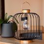 Voir la diapositive 3 : Lumisky Lanterne solaire cage COCO Noir Metal H35cm