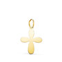 Voir la diapositive 1 : L'ATELIER D'AZUR Pendentif Médaille Or 18 Carats 750 Jaune - Croix du Baptême - Chaine Offerte - Petite