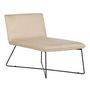 Voir la diapositive 1 : Paris Prix Chaise Longue en Velours  X-Lounge  128cm Beige
