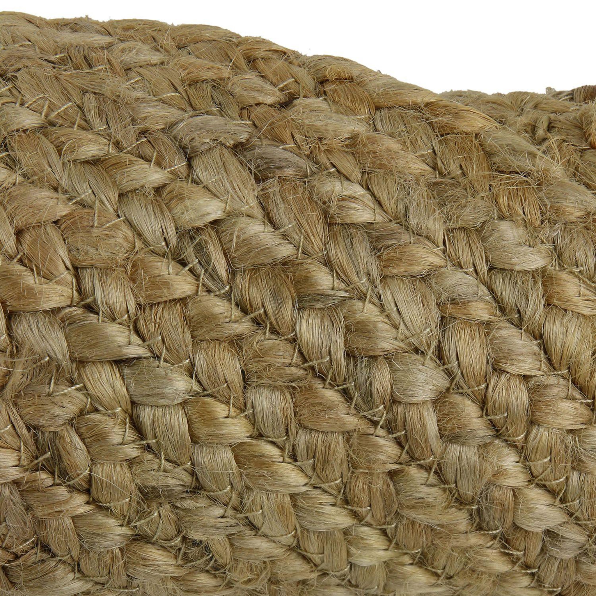 Voir la diapositive 2 : The Home Deco Factory Tapis rond en jute ethnique home - diam. 120 cm - beige