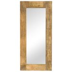 VIDAXL Miroir Bois massif de manguier 50 x 110 cm