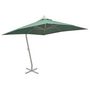 Voir la diapositive 2 : VIDAXL Parasol suspendu avec poteau en aluminium 300x300 cm vert