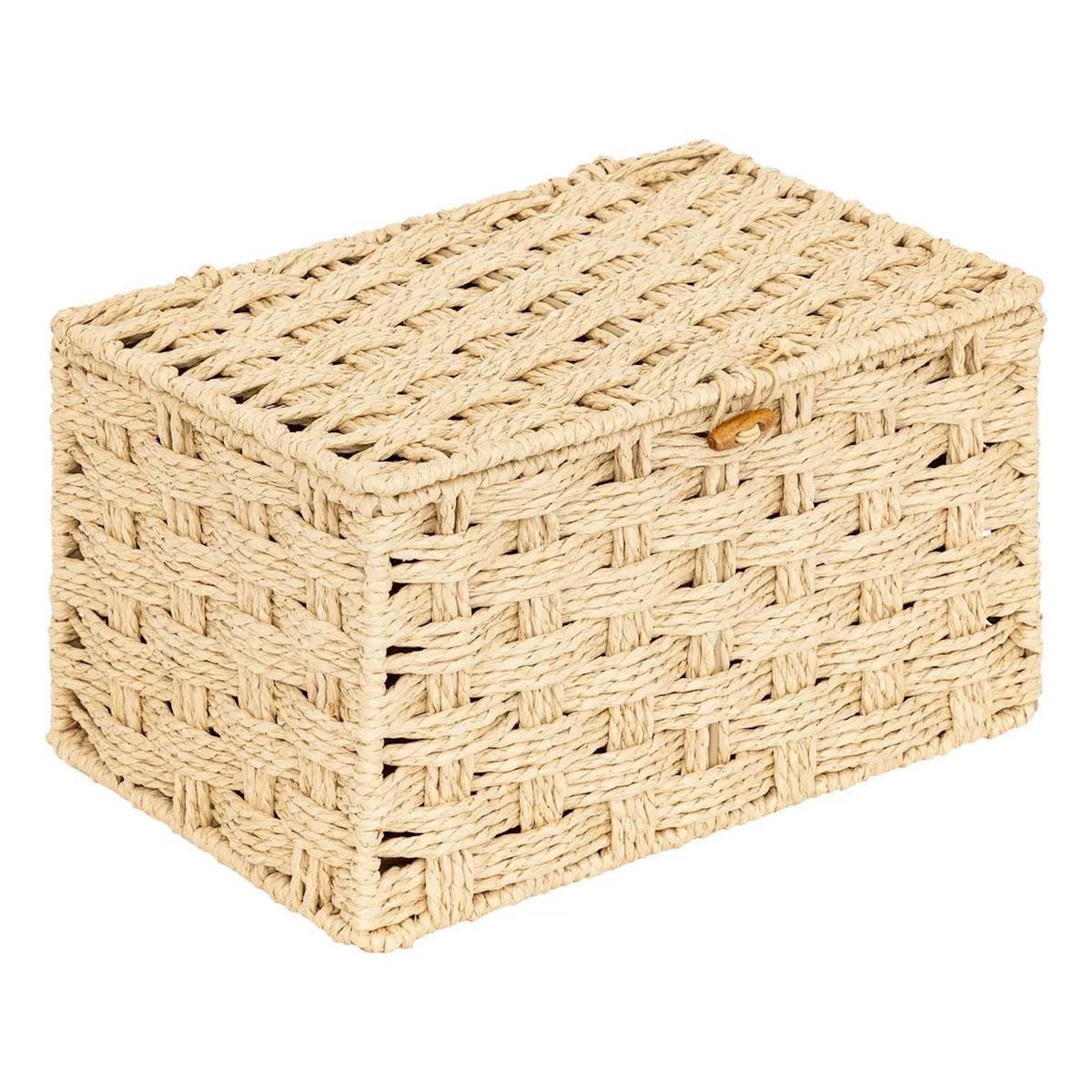 ATMOSPHERA Lot de 3 Boîtes Déco  Elio  27cm Naturel