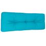 Voir la diapositive 2 : VIDAXL Coussin de palette turquoise 120x40x12 cm tissu