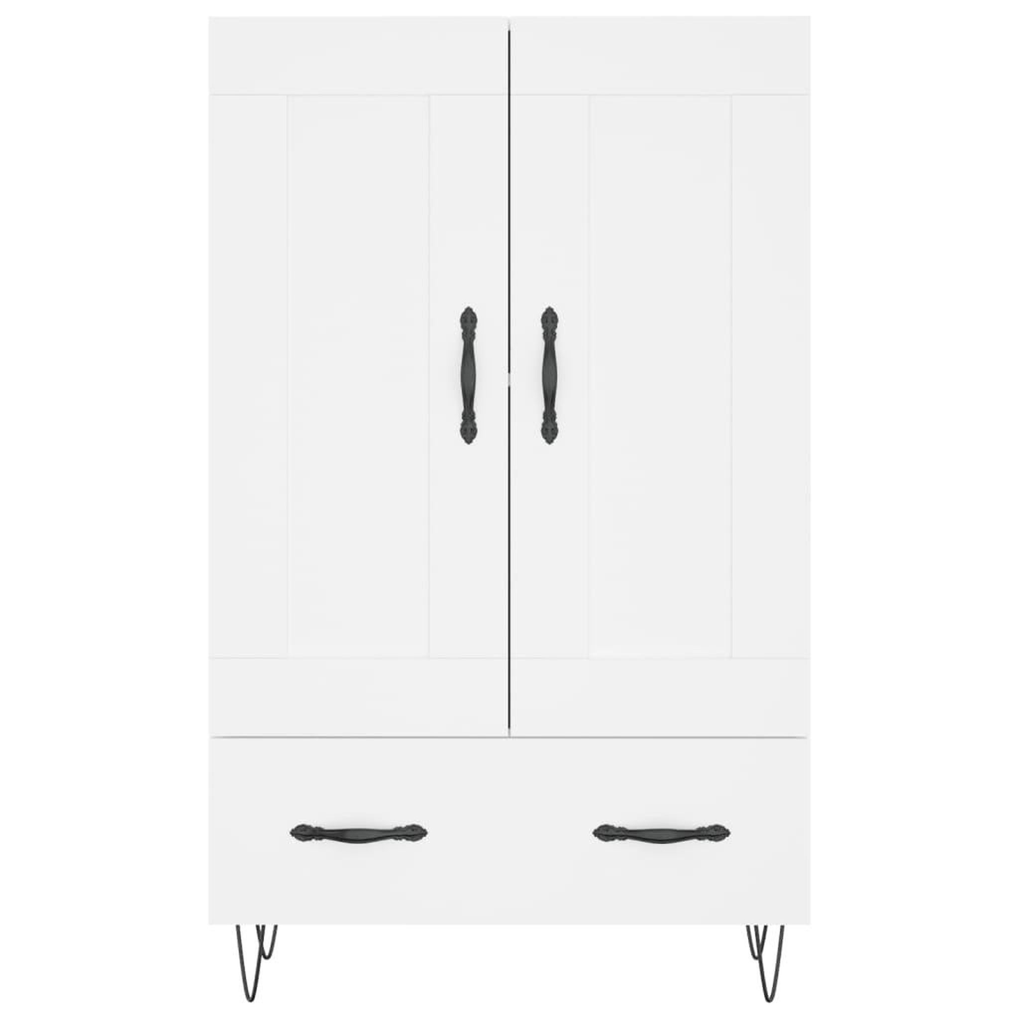 Voir la diapositive 5 : VIDAXL Buffet haut blanc 69,5x31x115 cm bois d'ingenierie