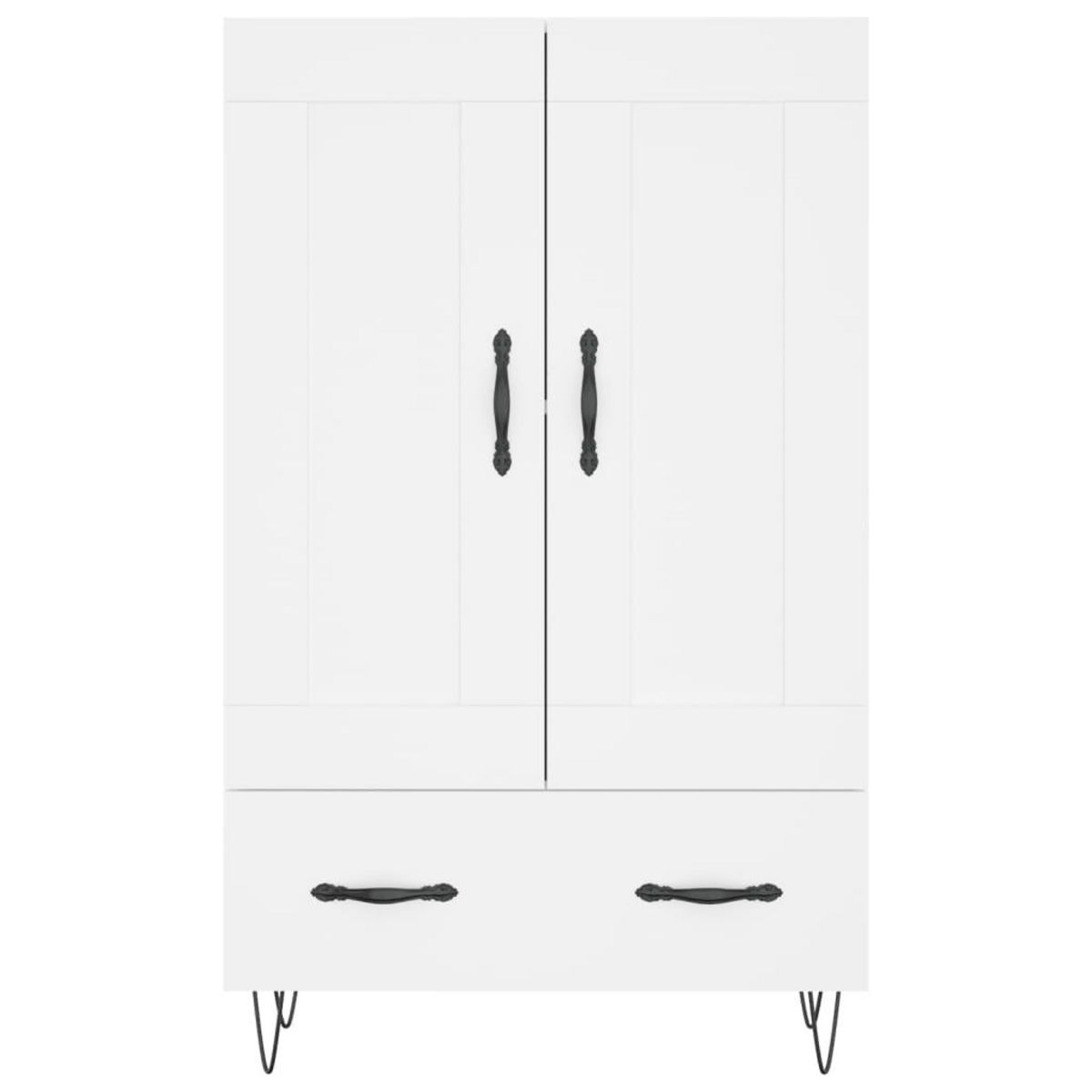 VIDAXL Buffet haut blanc 69,5x31x115 cm bois d'ingenierie