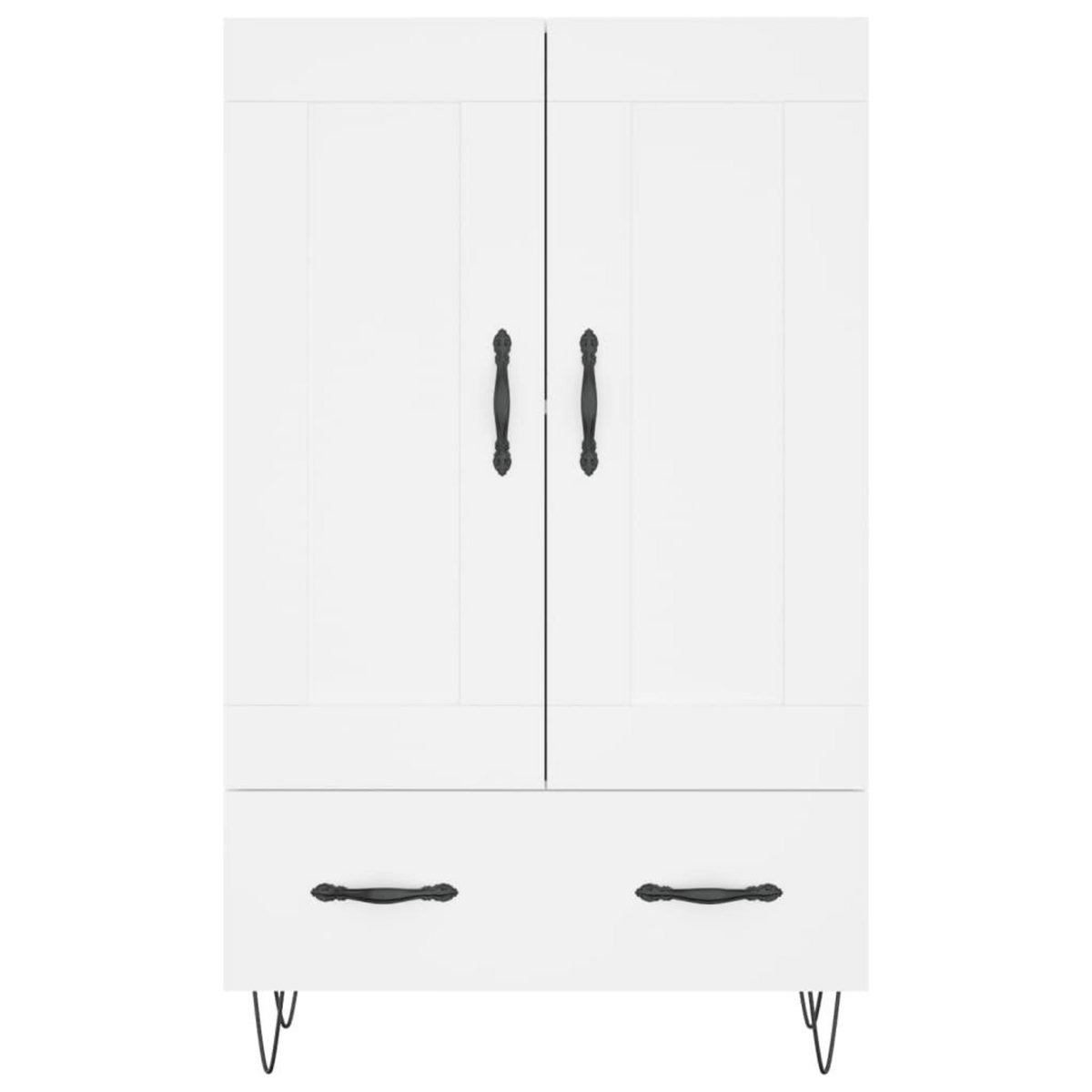 VIDAXL Buffet haut blanc 69,5x31x115 cm bois d'ingenierie