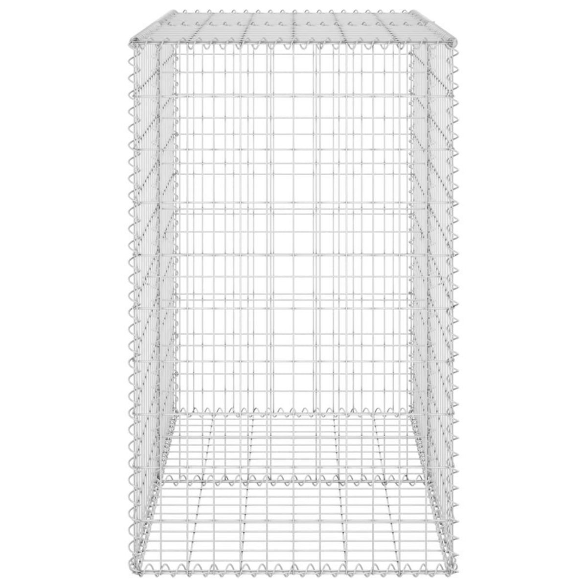 VIDAXL Mur en gabion avec couvercles Acier galvanise 100x60x100 cm