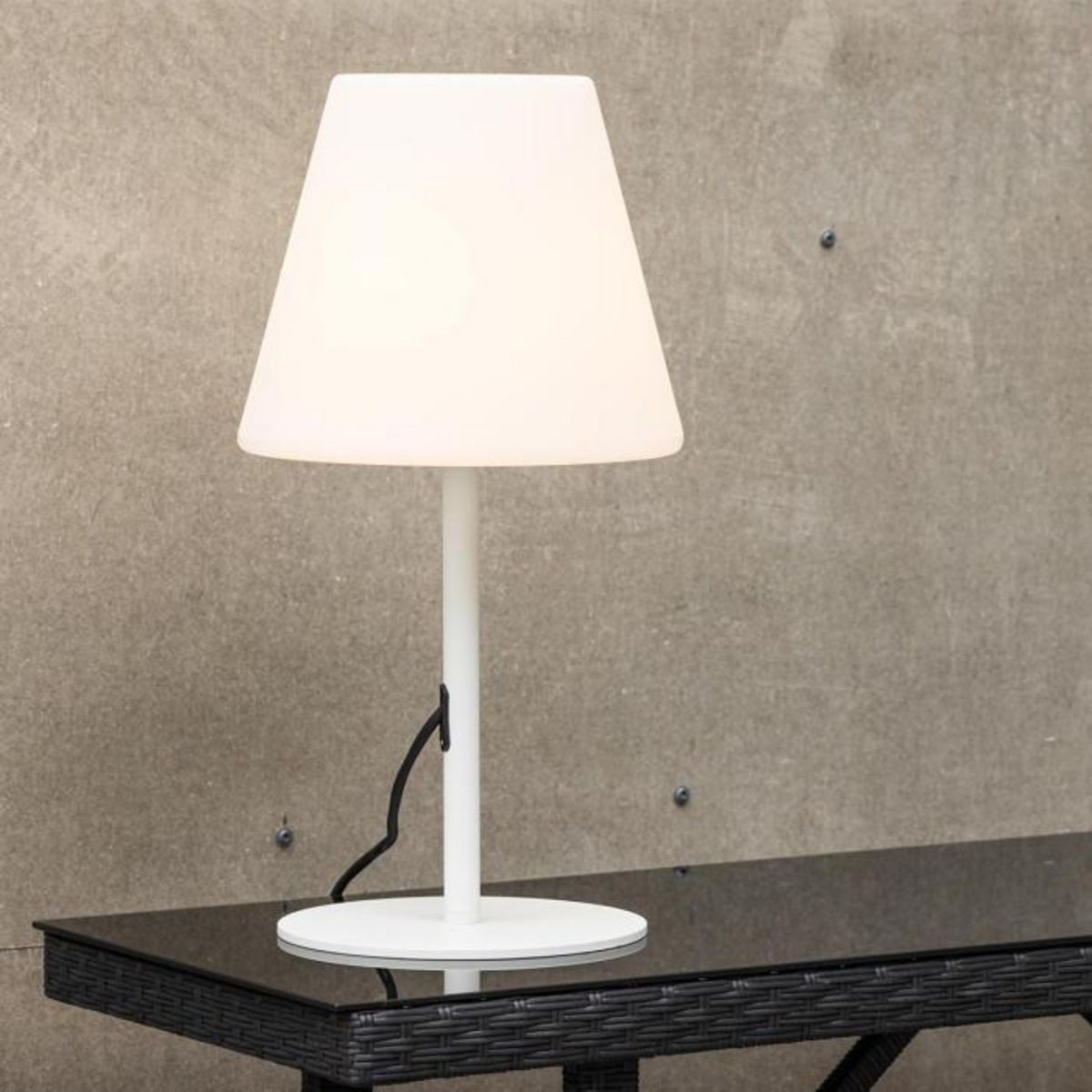 Paris Prix Lampe à Poser d'Extérieur  Moris  52cm Blanc