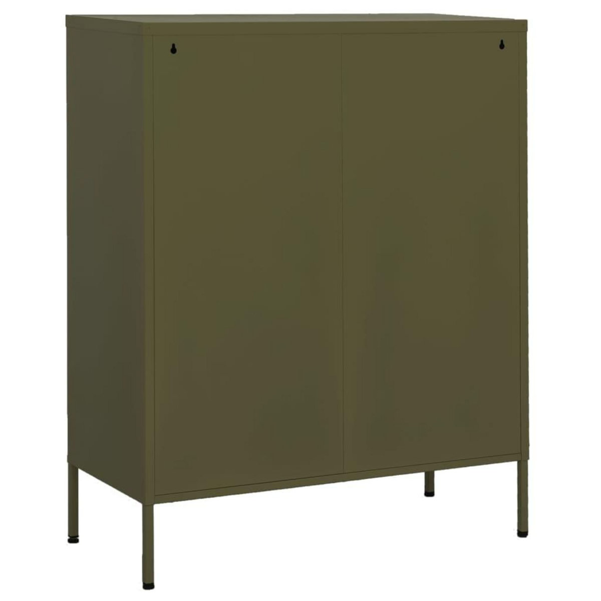 VIDAXL Armoire de rangement Vert olive 80x35x101,5 cm Acier