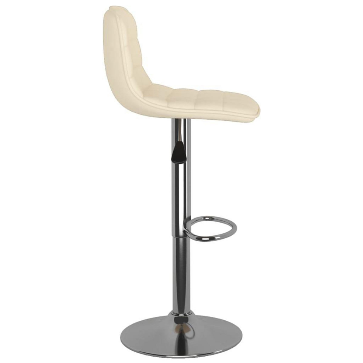 VIDAXL Tabourets de bar lot de 2 creme tissu