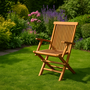 Voir la diapositive 3 : CONCEPT USINE Lot de 2 fauteuils pliants jardin teck massif brut TECK