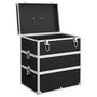 Voir la diapositive 4 : VIDAXL Mallette à maquillage 37x24x40 cm Noir Aluminium