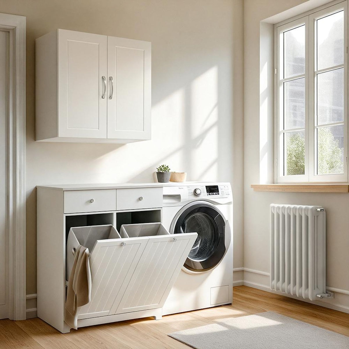 SOBUY SoBuy - Meuble De Buanderie à deux tiroirs - Moderne - BZR33-II