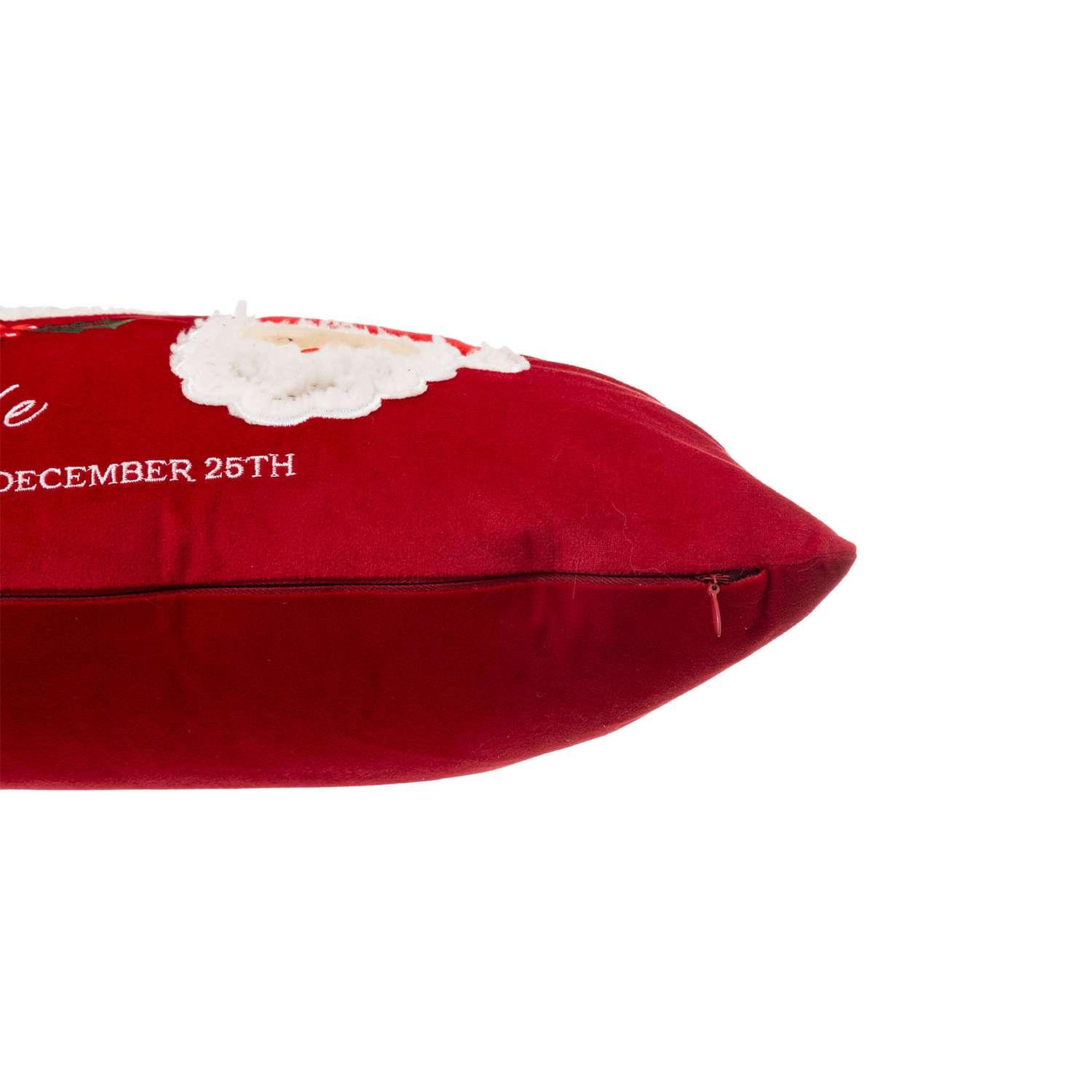Voir la diapositive 4 : ATMOSPHERA Coussin lettre au père noël - 50 x 30 cm - blanc et rouge