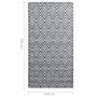 Voir la diapositive 6 : VIDAXL Tapis d'exterieur ARAKIL Blanc et noir 190x290 cm PP