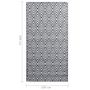 Voir la diapositive 6 : VIDAXL Tapis d'exterieur ARAKIL Blanc et noir 190x290 cm PP