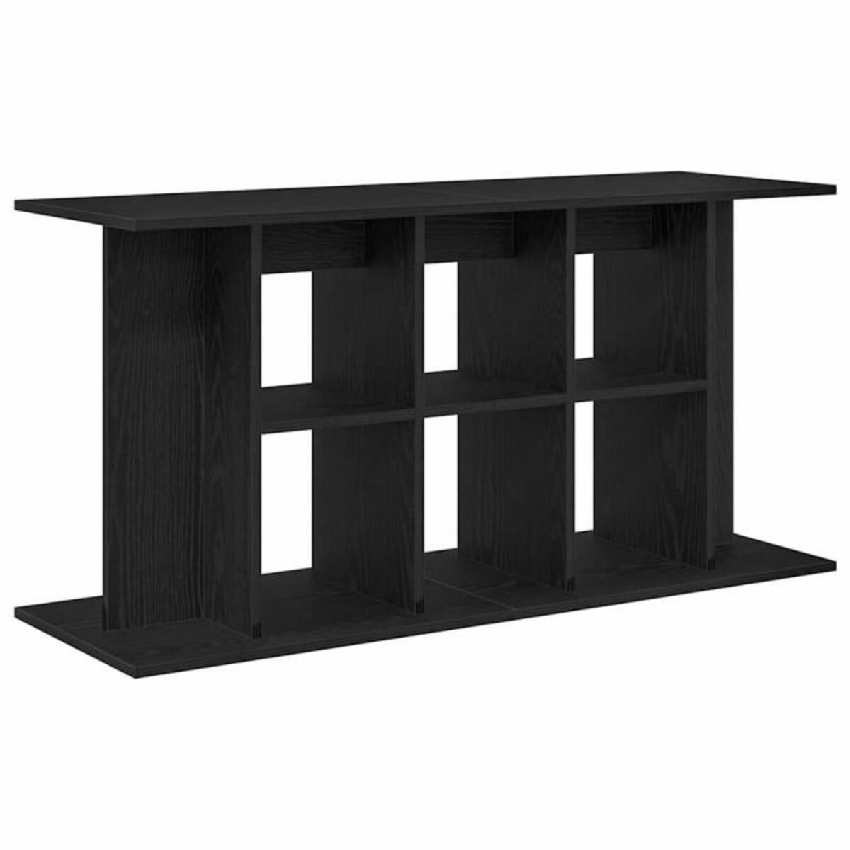 VIDAXL Support pour aquarium chêne noir 120x40x60 cm bois d ingénierie