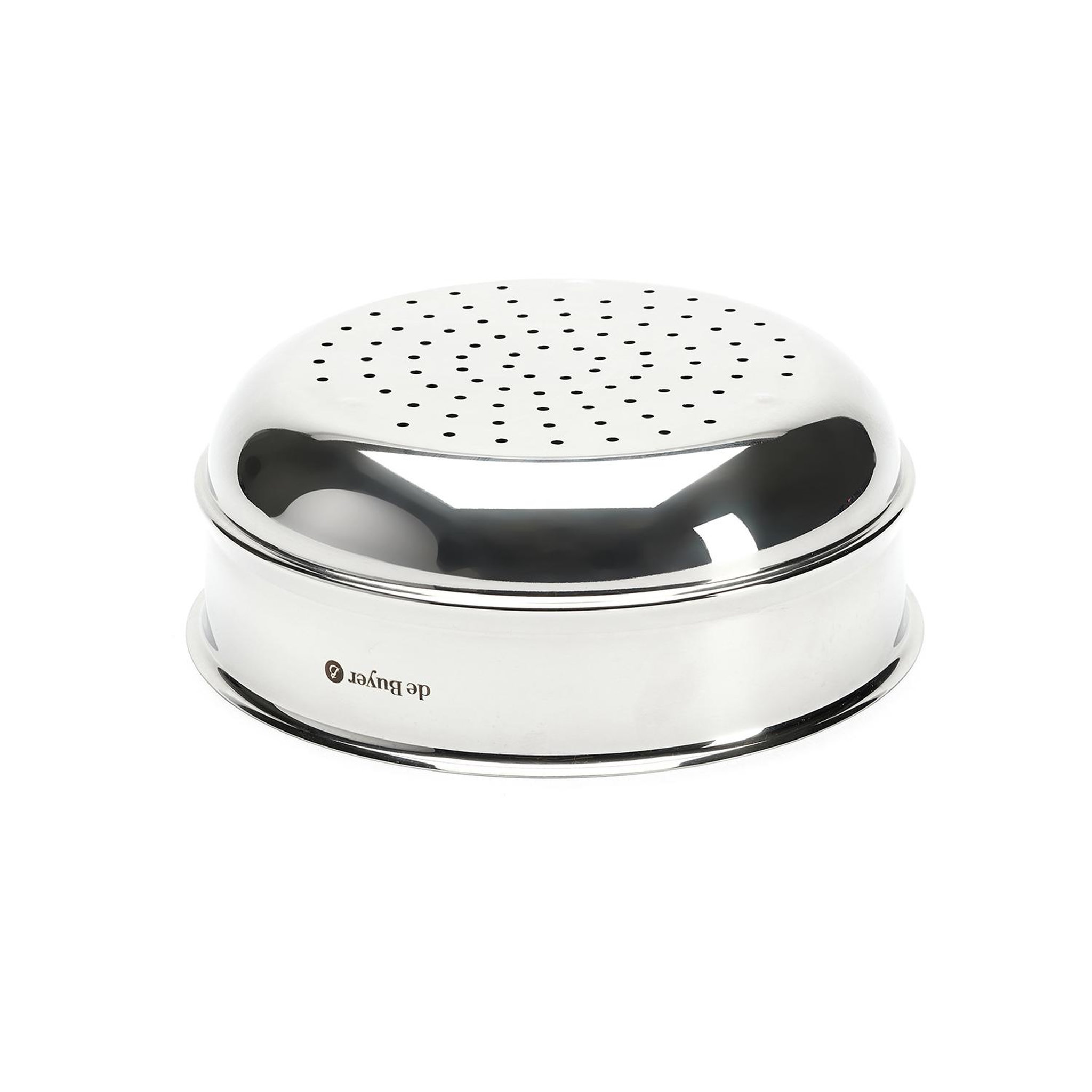Voir la diapositive 2 : De buyer Cuit-vapeur passoire en inox 24cm - 3675.24
