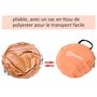 Voir la diapositive 5 : OUTSUNNY Abri de plage tente de plage pliable pop-up automatique instantané protection UV fenêtre arrière grand tapis de sol orange