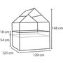 Voir la diapositive 2 : Canopia by PALRAM Mini-serre de jardin - Polycarbonate - 1,4m² - PLANT INN