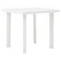 Voir la diapositive 1 : VIDAXL Table de jardin Blanc 80x75x72 cm Plastique