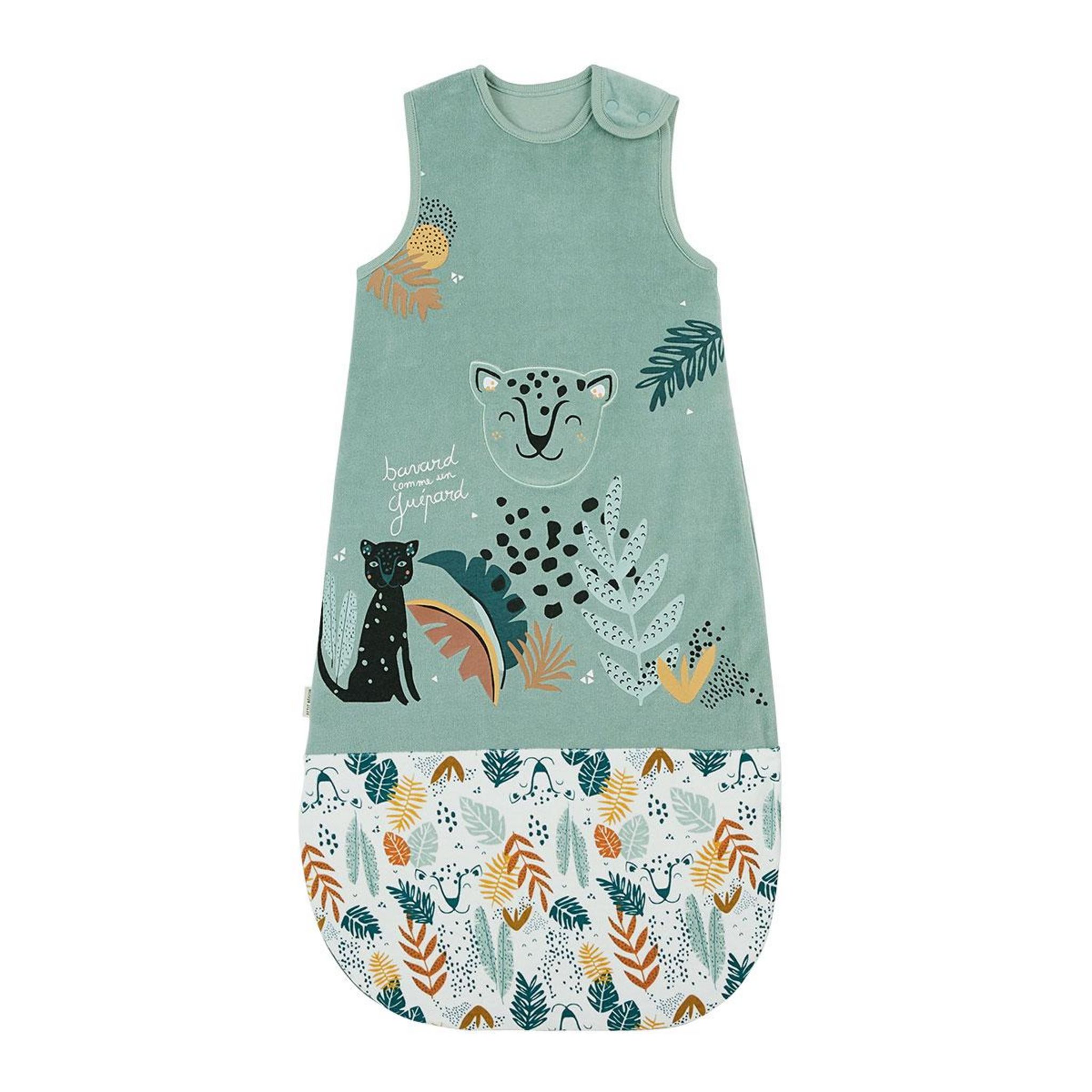 Gigoteuse Bébé Hiver Velours Céleste - TOG 3, Ouverture Zippée, Système Cale Ajustable - Label OEKO-TEX