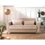 Voir la diapositive 2 : LISA DESIGN Owen - canapé 3 places convertible express couchage quotidien 140 cm matelas 12 cm en velours
