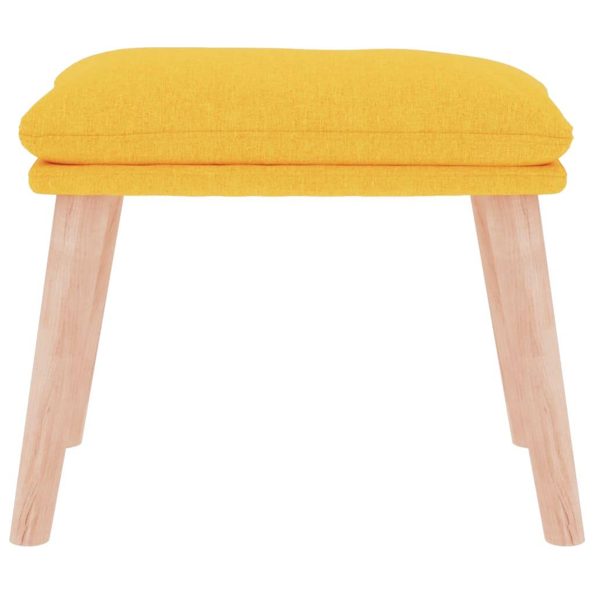 Voir la diapositive 3 : VIDAXL Repose-pied Jaune moutarde 45x29,5x35 cm Tissu